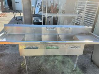 3 Compartment Stainless Steel Sink - Item #1209780