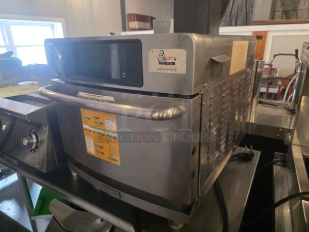 Turbochef ENCORE4 ventless rapid cook oven, stainless steel, 208/240V, 1 PH, 30 AMPS, 6700 Watts, good condition.