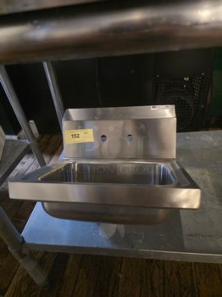 John Boos PBHS-W-1410 14 Inch Wall Mount Hand Sink Stainless Steel - Item #1210993