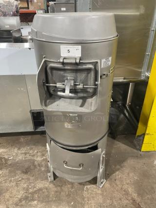 Hobart Commercial Electric Powered Heavy Duty 60 Lb. Potato Peeler! With Stand! Model: 6460C! 115V 1 Phase! On Legs! WORKING WHEN REMOVED! - Item #1207677