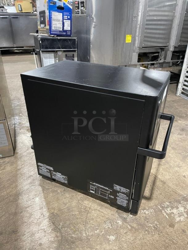 MerryChef Eikon E2S black electric countertop oven; high-speed rapid cook, 208/240V, 1 phase, late model, excellent condition.