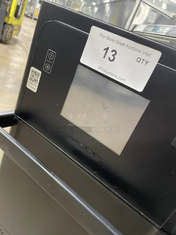 MerryChef Eikon E2S countertop high-speed rapid cook oven, black, electric, 208/240V, 1 phase, in excellent condition. Serial No. 2109213091702.