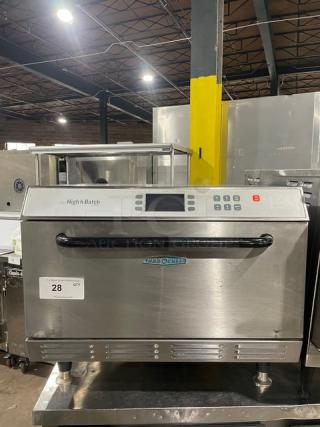 TurboChef The High-H Batch Series Commerical Stainless Steel Electric Powered Countertop Rapid Cook Oven! With Digital Controls! Model: HHB! 208-240V! On Legs! - Item #1207722