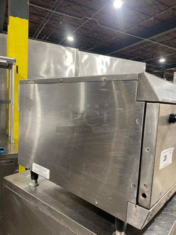 TurboChef HHB stainless steel electric rapid cook oven, digital controls, model HHB, on legs, 208-240V, good condition.