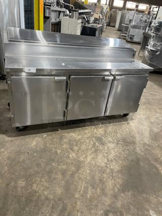 Marsal! 2015! Late Model! Commercial Stainless Steel 3 Door Refrigerated 72