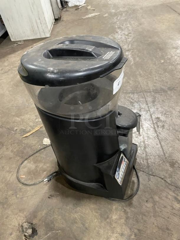 Vita-Mix Advance VM0126 blender, clear polycarbonate container, double insulated hopper, 120V, on legs, used condition.