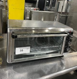 BLACK+DECKER Commercial Stainless Steel Electric Powered Countertop Extra Wide Convection Toaster Oven! Model: TO3250XSB! 120V! On Legs! - Item #1207753
