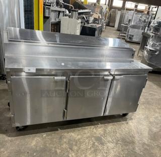 Marsal! 2015! Late Model! Commercial Stainless Steel 3 Door Refrigerated 72