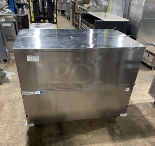 Beverage-Air Commercial Stainless Steel Single-Access Milk Cooler/Station! Energy Star Certified! With Poly Coated Wired Rack! Model: SM49HC-S-105 SN: 15105333! 115V 1 Phase! On Casters! - Item #1207687