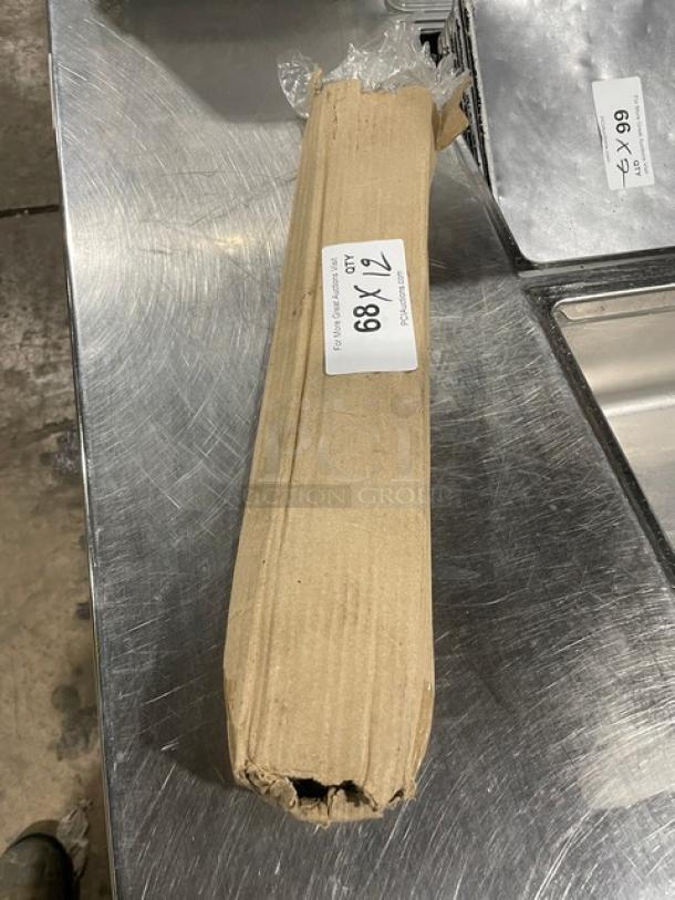 Brand new Update International 18" perforated basting spoon, Model BSPF18HD, in unopened packaging.