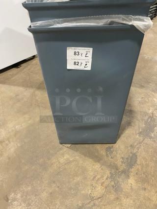 Commercial Gray Large Sqaure Trash Can/Waste Bin! 2X Your Bid! - Item #1209253
