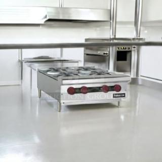 Brand New Therma-Tek TCHP24-4L countertop gas hotplate with 4 open burners, stainless steel, excellent condition.