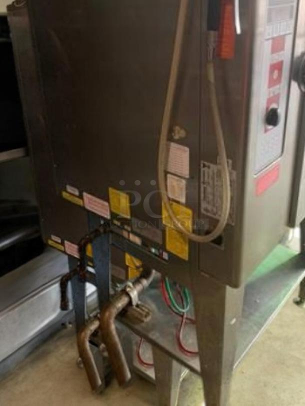 Cleveland Convotherm gas combi oven-steamer, stainless steel, excellent condition, natural gas, fully tested, visible labels.