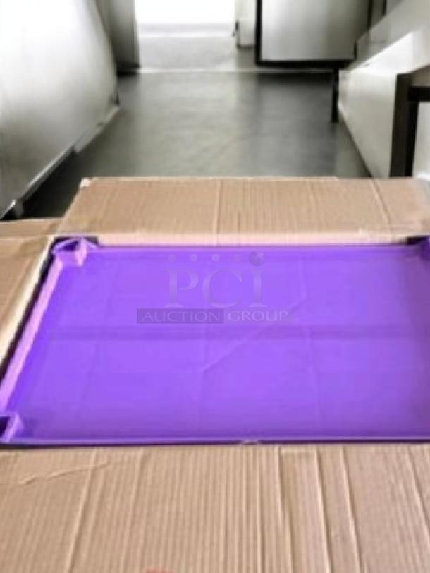 Brand New Choice Utility Cart, 2-Shelf, Purple, in box. Excellent condition, perfect for service use.
