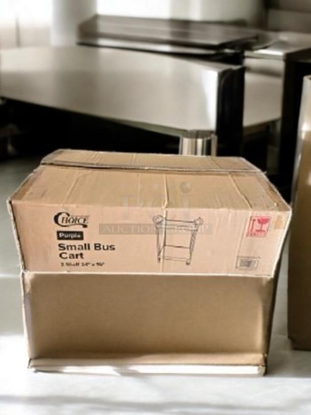 Choice Utility Cart, 2-shelf, purple, brand new in box, excellent condition.