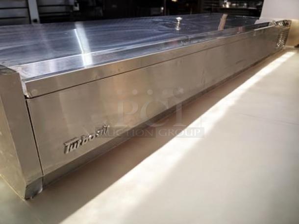Turbo Air CTST-1800-13-N refrigerated countertop food prep rail, 71", 13 pan capacity, excellent condition, fully tested.