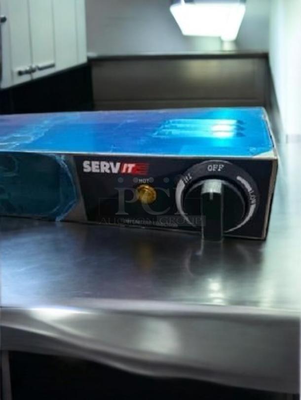 Brand new ServIt 30" single strip warmer, model 423SIT30P, 120V, tested and working, with control knob and temperature indicator.