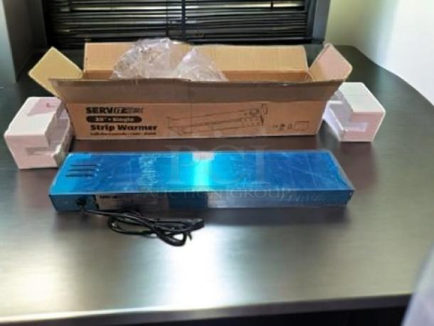 Brand new ServIt 30" Single Strip Warmer, model 423SIT30P, 120V, fully tested, includes original packaging and power cord.