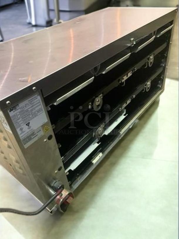 Prince Castle EHB34-2 Extended Hold Bin, single-sided 3x4, stainless steel, excellent condition, 208–240V, fully tested.