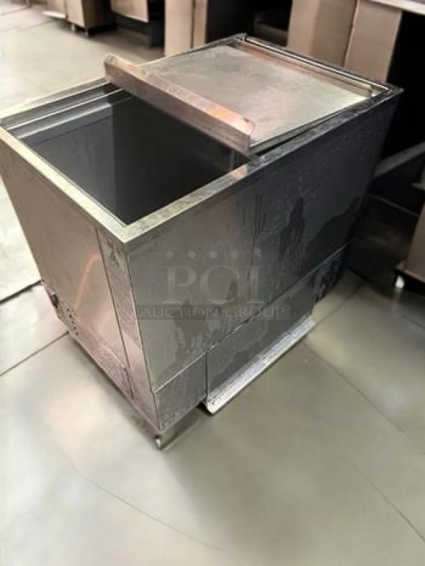 HSK International stainless steel refrigerated bin, model Custom, with digital controls. Excellent condition, fully tested, 120V.
