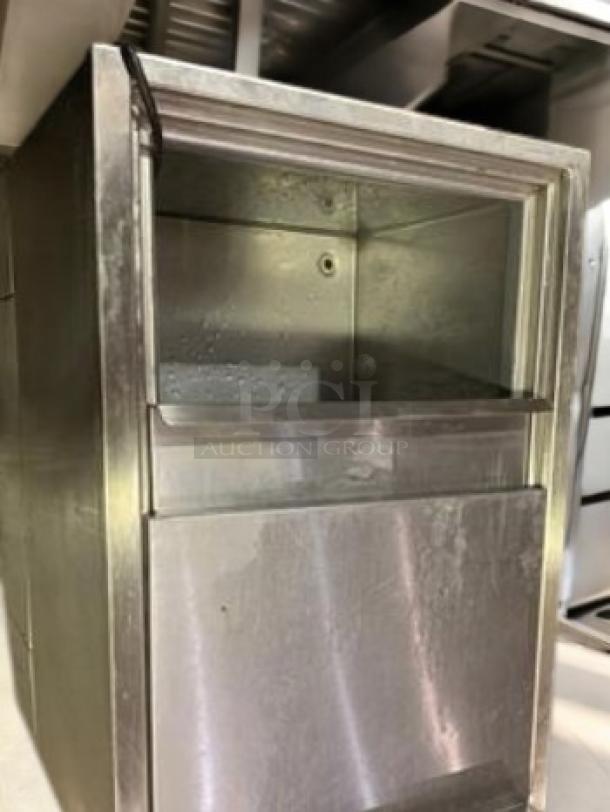 HSK International stainless steel refrigerated bin, excellent condition, digital controls, 120V, fully tested, working.