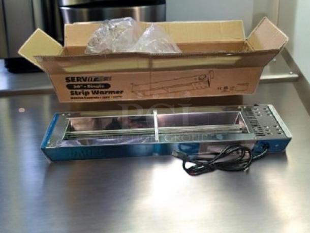 Brand New ServIt ES402530P 30" Single Strip Warmer, 120V, with power cord, in original packaging, fully tested and working.