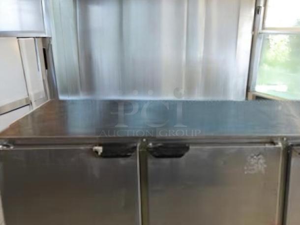 Beverage-Air UCR72AHC-104 undercounter refrigerator, 3 solid doors, excellent condition, fully tested, 115V AC.