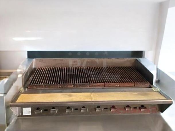 Vulcan VACB47 gas charbroiler, 47" wide, excellent condition, fully tested and working, features durable grill and controls.