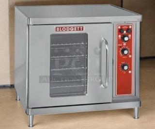 Brand new Blodgett CTB single deck electric convection oven, compact design, 208–240V, never used, half-size model.