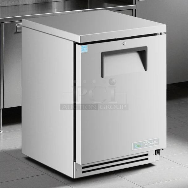True TUC-24F-HC 24" undercounter freezer, stainless steel, single door, tested and working, excellent condition.