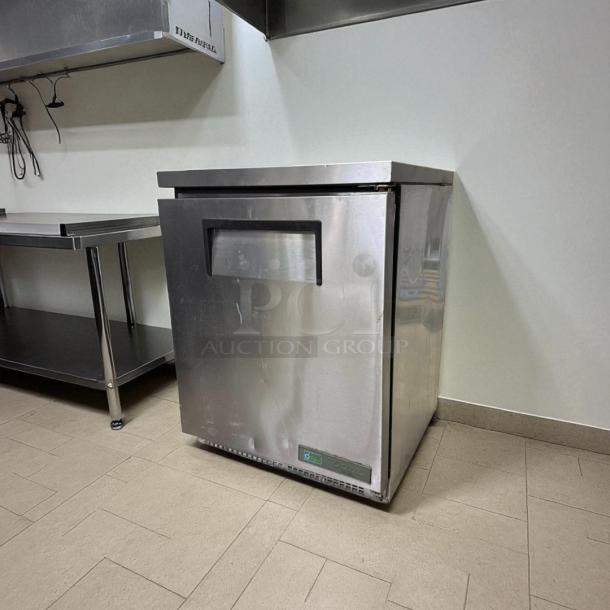 True TUC-24F-HC 24" undercounter freezer, stainless steel, tested, working, single door, excellent condition.