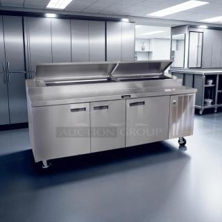 Excellent Condition - Delfield 3 Door Pizza Prep Table 115v.  - Tested and Working! - Item #1208600