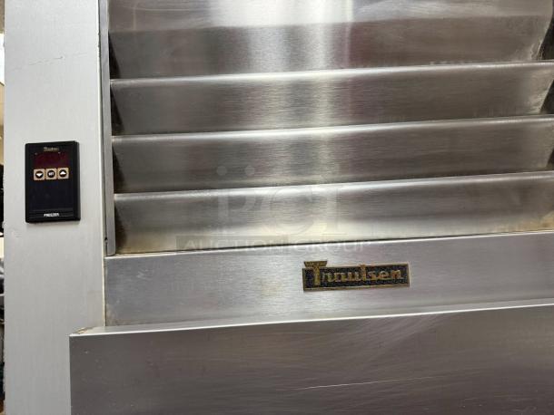 Traulsen Commercial Freezer Model G12010 in excellent condition, featuring a digital control panel and Traulsen logo.