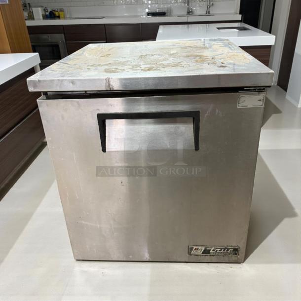 True TUC-27-LP-HC undercounter refrigerator, stainless steel, low profile, tested working, excellent condition.