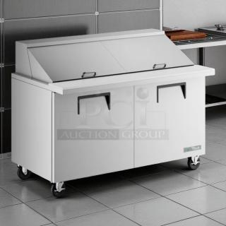 Amazing Find - True TSSU-60-16-HC 60in Stainless Sandwich Salad Prep Cooler 15.5 CuFt - Tested and Working! - Item #1208616