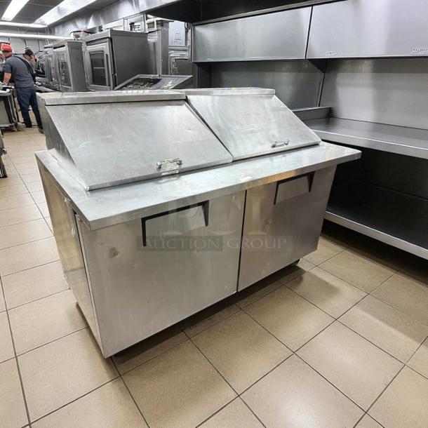 True TSSU-60-16-HC 60in stainless prep cooler, 15.5 CuFt, tested and working, ideal for sandwich/salad prep.