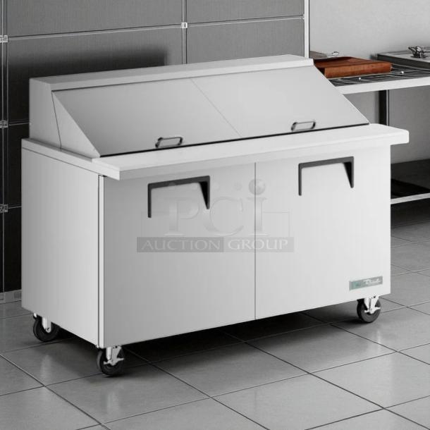 True TSSU-60-24M-B-ST Mega Top Sandwich Prep Table, 60", refrigerated, mint condition, tested, 115v.
