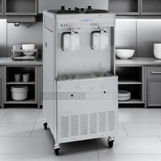 Taylor 321-27, 2-flavor soft serve ice cream machine in excellent condition; fully tested, 208/230V, model 321-27.