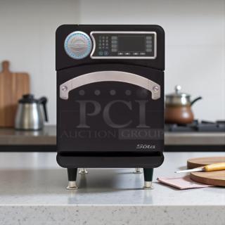 TurboChef Sota high-speed oven in excellent condition, 208/240V, tested and working, sleek black design with control panel.