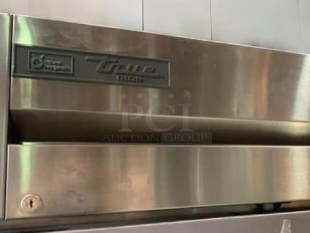 True T-23F-HC single door reach-in freezer, half-door design, stainless steel, excellent condition, tested and working.