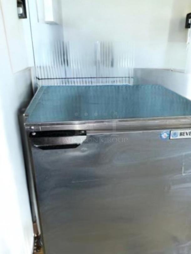 Beverage-Air UCR27A undercounter refrigerator, stainless steel, excellent condition, fully tested, 115V.