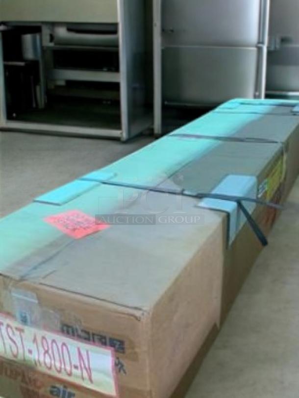 Turbo Air CTST-1800-N refrigerated countertop prep rail in excellent condition. Fully tested and working, 115V. Boxed with label.