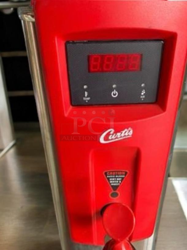 Wilbur Curtis WB5N 5-Gallon Electric Hot Water Dispenser, excellent condition, red digital display, tested and working.