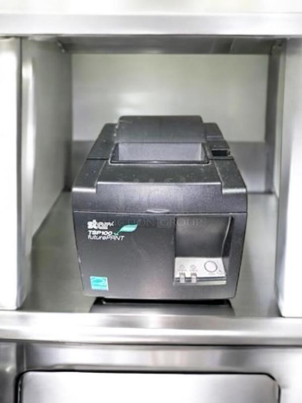 Star TSP100 thermal receipt printer, excellent condition, part of complete POS system, fully tested & working.