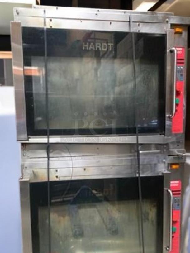 Hardt Inferno 4500 Gas Rotisserie Oven, V-Type Skewers, stainless steel, clear front panels, great condition, fully tested.