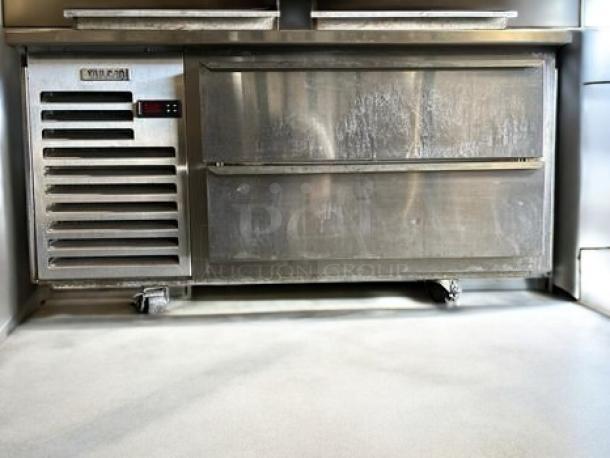 Traulsen VE048HT 2-Drawer Refrigerated Chef Base, stainless steel, outstanding condition, 115V, fully tested, works well.