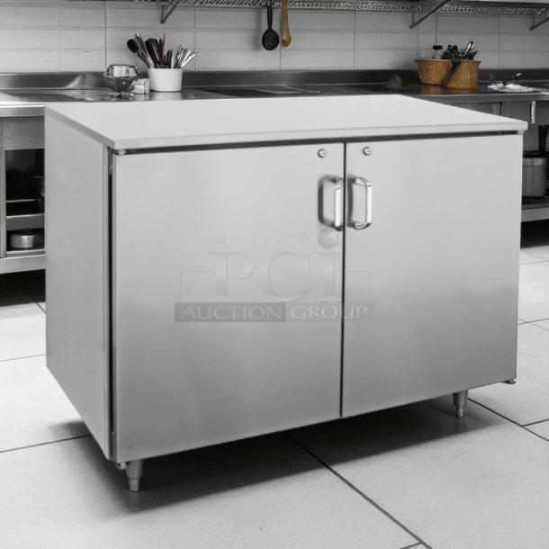 Infinity IBCRR-2D-SSD 2 Door Back Bar Cooler, stainless steel, excellent condition, 115v, tested and working.