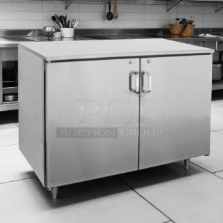 Infinity IBCRR-2D-SSD 2 Door Back Bar Cooler, stainless steel, excellent condition, 115v, tested and working.