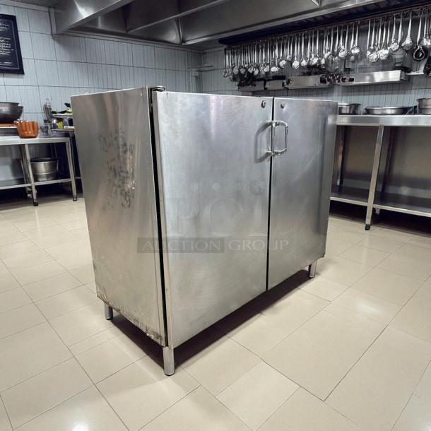 Infinity Model IBCRR-2D-SSD 2 Door Back Bar Cooler, stainless steel, excellent condition, 115v, tested, functional.