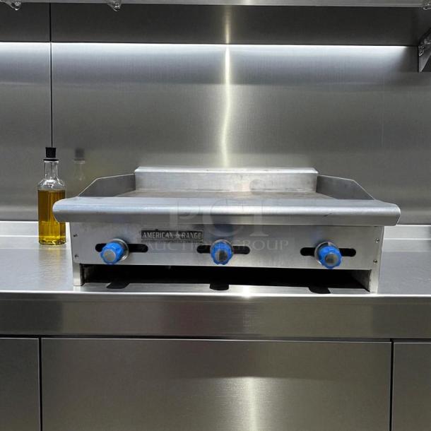 Imperial ITG-36 36" commercial gas griddle with thermostatic controls, stainless steel, tested and working.